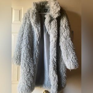 Light Blue, Wild Fable -Target brand, shaggy jacket. NWT. Small